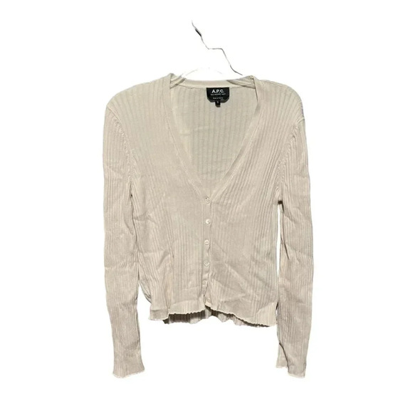 A.P.C. ribbed-knit V-neck cardigan - Picture 2 of 6